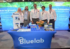 The Bluelab team ready for a busy day discussing measurement and automation